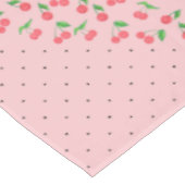Nappe motif pois noir cerisier d'aquarelle mignon (Angle)