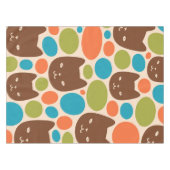 Nappe Motif Polka Dot Cats (Devant (Horizontal))