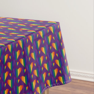 Nappe Motif Rainbow Hearts