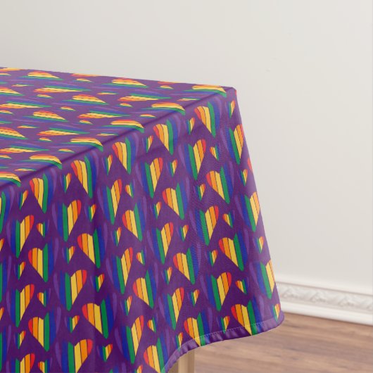 Nappe Motif Rainbow Hearts (In Situ)
