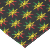 Nappe Motif Rasta Jaune Rouge Vert Noir (Angle)