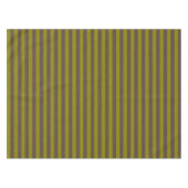Nappe Motif rayé en chocolat brun et vert olive (Devant (Horizontal))