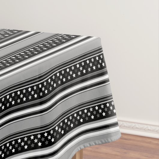 Nappe Motif rayé horizontal avec des étoiles (In Situ)