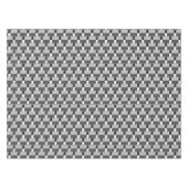 Nappe Motif rayé noir blanc argent gris (Devant (Horizontal))