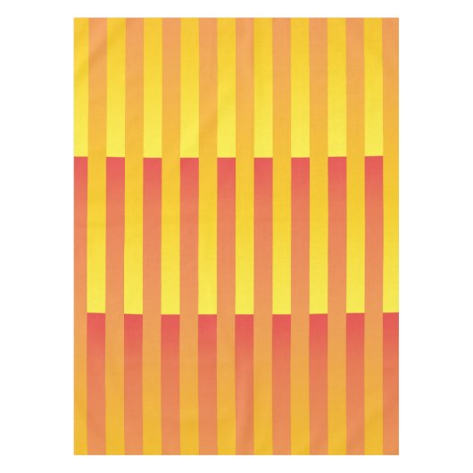 Nappe Motif rayé orange jaune (Devant)