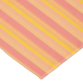 Nappe Motif rayé rose et orange (Angle)