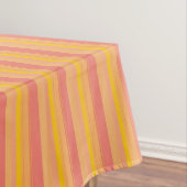 Nappe Motif rayé rose et orange (In Situ)
