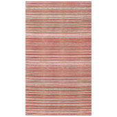 Nappe Motif rayé rouge, beige et blanc (Devant)