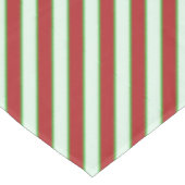 Nappe Motif rayé rouge et vert (Angle)