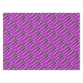 Nappe Motif rayé violet prune et burgundy (Devant (Horizontal))