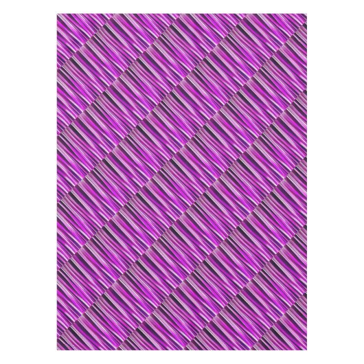 Nappe Motif rayé violet prune et burgundy (Devant)