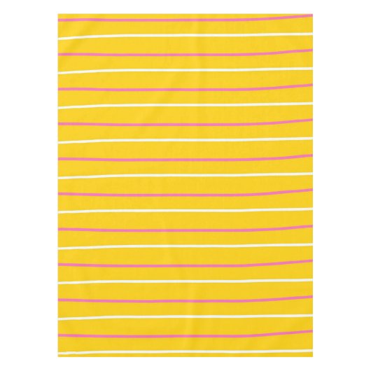 Nappe Motif rayure verticale jaune (Devant)
