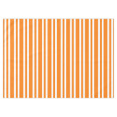 Nappe Motif rayures blanches orange (Devant (Horizontal))
