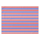 Nappe Motif rayures blanches rouges bleues   (Devant (Horizontal))