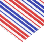 Nappe Motif rayures blanches rouges bleues   (Angle)