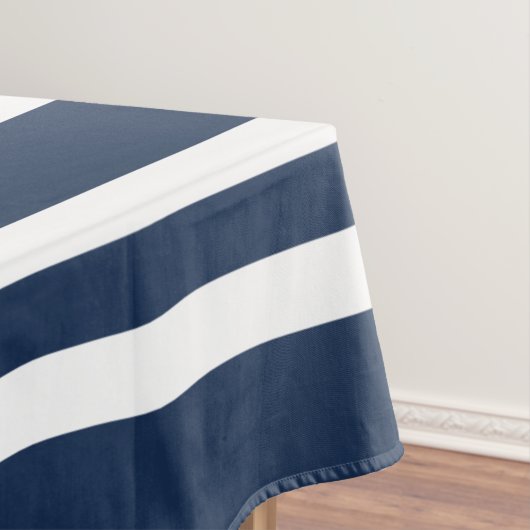 Nappe Motif rayures bleues et blanches modernes (In Situ)