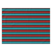 Nappe Motif rayures rouges bleues noires (Devant (Horizontal))