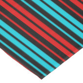 Nappe Motif rayures rouges bleues noires (Angle)