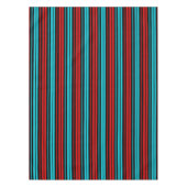 Nappe Motif rayures rouges bleues noires (Devant)