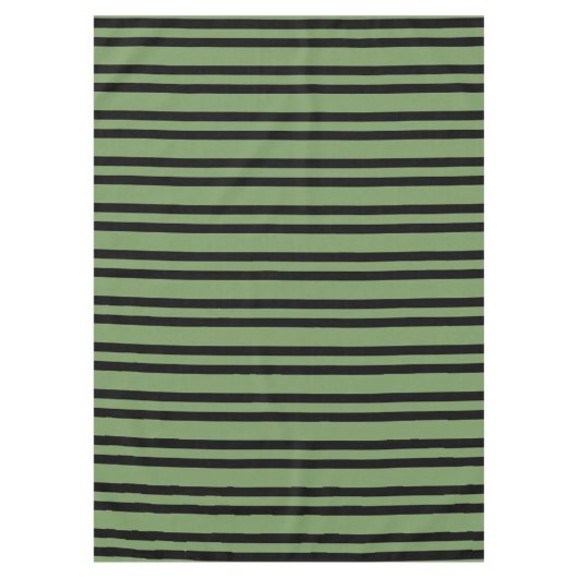 Nappe Motif Rayures Vert Noir (Devant)