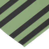 Nappe Motif Rayures Vert Noir (Angle)