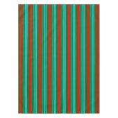 Nappe Motif rayures vert rouge bleu (Devant)