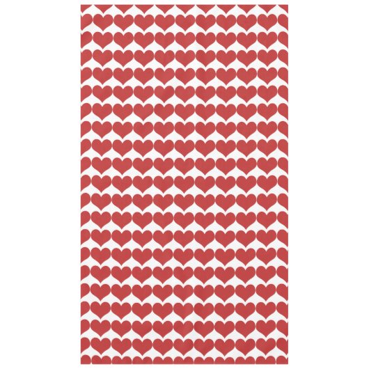 Nappe Motif Red Cute Hearts (Devant)