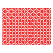Nappe Motif Red White Hearts (Devant (Horizontal))