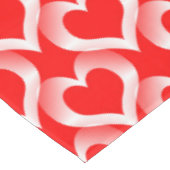 Nappe Motif Red White Hearts (Angle)