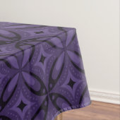 Nappe Motif Rétro de Couleur Violet Foncé (In Situ)