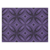Nappe Motif Rétro de Couleur Violet Foncé (Devant (Horizontal))