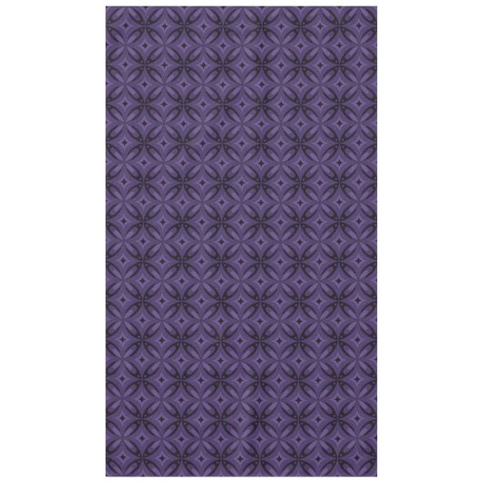 Nappe Motif Rétro de Couleur Violet Foncé (Devant)