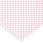 Nappe Motif rétro pastel rose points blancs (Angle)