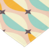 Nappe Motif rétro symétrique avec sarcelle entrelacée (Angle)