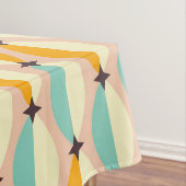 Nappe Motif rétro symétrique avec sarcelle entrelacée (In Situ)