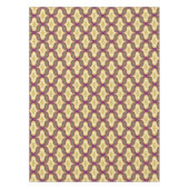 Nappe Motif Rétro Vert Jaune Blanc (Devant)