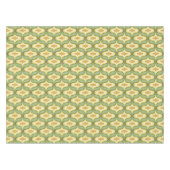 Nappe Motif Rétro Vert Marron Blanc (Devant (Horizontal))