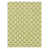 Nappe Motif Rétro Vert Marron Blanc (Devant)