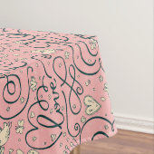 Nappe Motif romantique avec des coeurs et des oiseaux (In Situ)