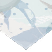 Nappe Motif Rose bleu (Angle)