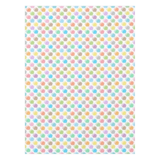 Nappe Motif rose coloré (Devant)