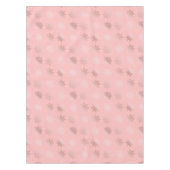 Nappe Motif rose élégant de flocon de neige de Noël d'or (Devant)