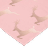 Nappe Motif rose élégant de renne de Noël de rose d'or (Angle)