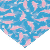 Nappe Motif rose et bleu - Koi Fish (Angle)