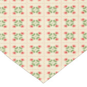 Nappe Motif rose et vert floral d'art populaire (Angle)