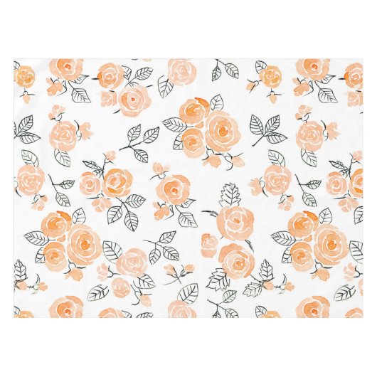 Nappe Motif rose Peach (Devant (Horizontal))