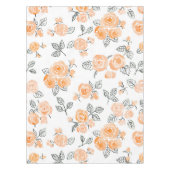 Nappe Motif rose Peach (Devant)