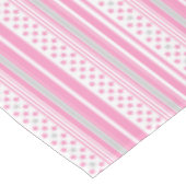 Nappe Motif rose rayé avec étoiles (Angle)