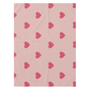 Nappe Motif rose Retro Coeur Y2K avec Arrière - plan ros