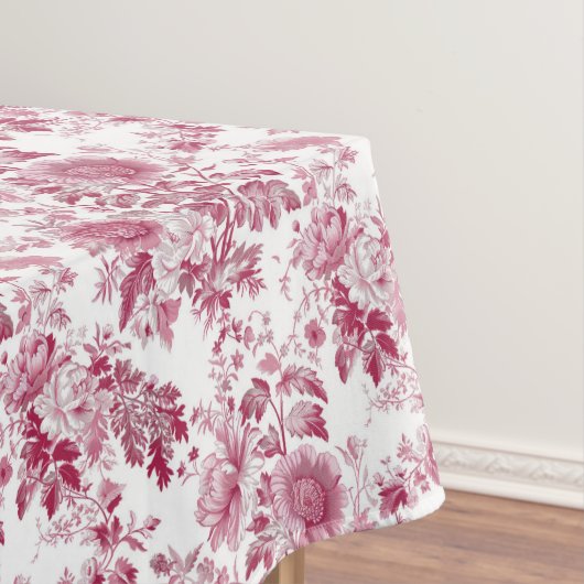 Nappe Motif rose Toile (In Situ)